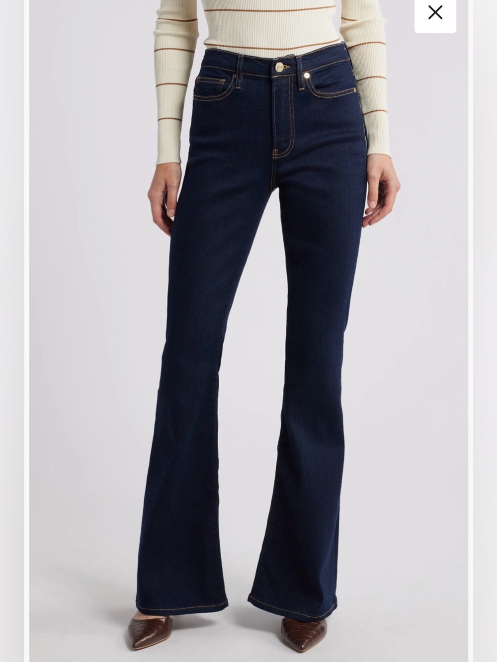 FRAME Le High Flare Jeans Dark Wash Size 25